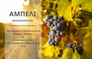 Εγκεκριμένα Μυκητοκτόνα (Δραστ. Ουσίες) & Μικροοργανισμοί Φυτοπροστασίας Αμπέλου – 2021