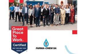 Πιστοποίηση Great Place to Work® για τη FARMA-CHEM SA – Επιβράβευση από το προσωπικό, για το Εξαιρετικό Περιβάλλον Εργασία