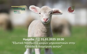 ΓΕΩΤ.Ε.Ε: Ημερίδα “Εξωτικά Νοσήματα μικρών μηρυκαστικών στην Ελλάδα & διαχείριση αυτών”