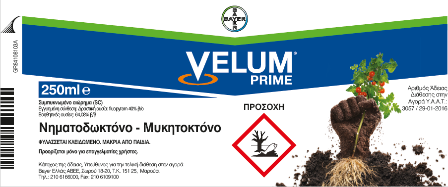 etiketa velum prime